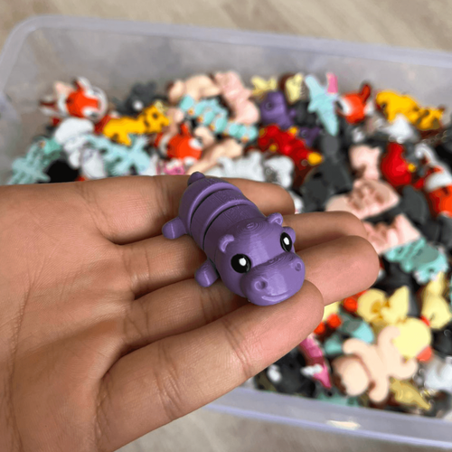 Hareketli Hippo Anahtarlık