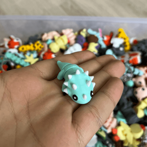 Hareketli Triceratops Anahtarlık
