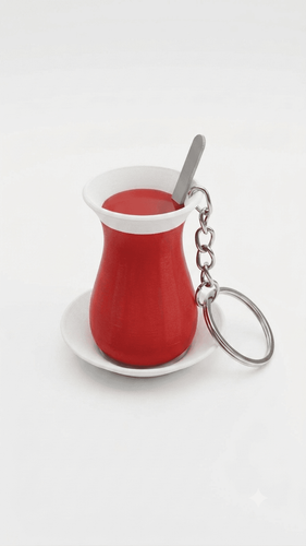 Çay Bardağı Anahtarlık